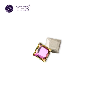 Magic Mirror Square Hotfix Fancy Rhinestones